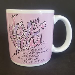 Carlton Cards Stoneware I Love You Coffee Mug